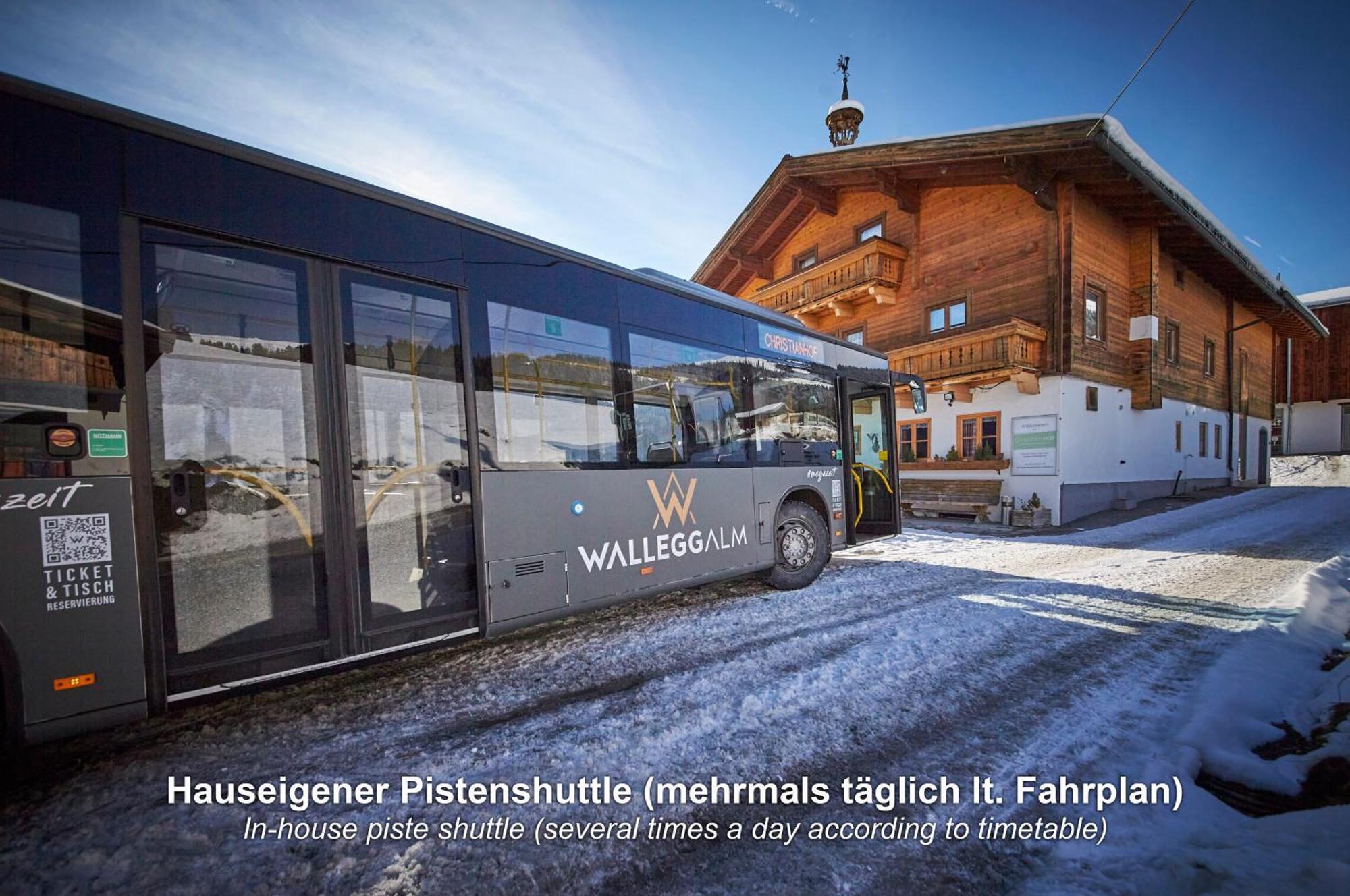 Ski In-Ski Out - Gaestehaeuser Saalbach-Hinterglemm - Wallegghof Christianhof Екстер'єр фото